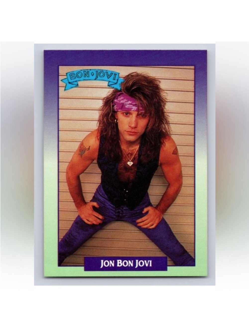 Bon Jovi 1991 Rock Band Heavy Metal Music Rookie RC Card